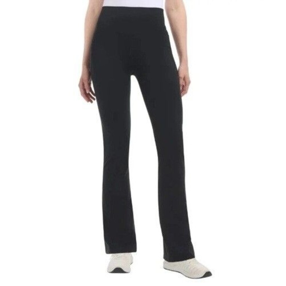 Jockey Women's XXL Yoga Pants Black Salt NWT High Waist Pocket Bootcut Flare